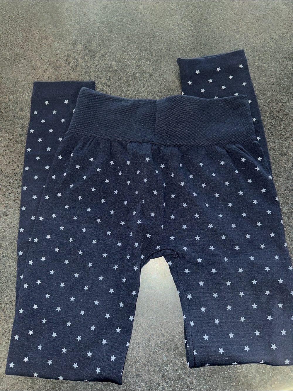 Kids Navy Star Print Pull-On Leggings